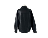 [MADE] Beer Pocket Boxy Leather Collar Jacket