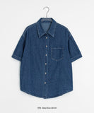Kelgo Summer Denim Over Short Sleeve Shirt