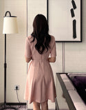 Louin Tweed Belted Mini One Piece