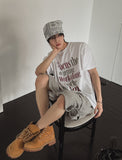 Scar embroidery bermuda pants