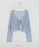 Ditsy Bokashi Summer Ribbon Bolero Cardigan