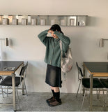 Noncoro Cable Hood Knit Cardigan