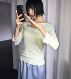 TENCEL LAYERED 3/4 TEE