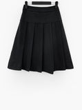 Schully Wool Pleated Midi Skirt