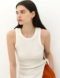 [Premium Plating] Champagne Full Moon AB(W) Big Bowl Long Necklace