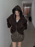 Block Leather Cargo Miniskirt