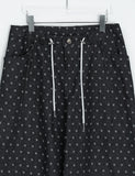 Dubki Dot Pintuck String Denim Pants