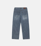 Organic wide denim pants