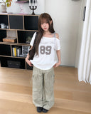 Move Layered One-Shoulder Short Sleeve