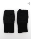 [1+1] Hommon Angora Fur Hand Warmer Gloves