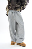 Mink pintuck balloon jogger sweatpants