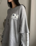 Etista dirty waffle layered long sleeves