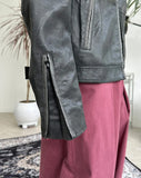 Fez Vintage Washing Leather Jacket