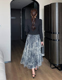 Deor Thuwal Banding Double Tulle Skirt