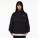 Color Matching Stitch Hood Anorak