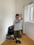 [unisex] Muho Printing Over Short Sleeve T-shirt