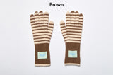 FINGERHOLE STRIPE GLOVES