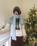 Khi Bokashi Label Bodle Muffler Neck Scarf