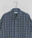 [unisex] Colmas Check Seersucker Short Sleeve Shirt