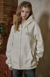 Fairy Angel Embroidered Hood Zip-Up