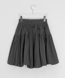 Galten shirring banding midi skirt