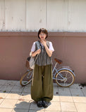Kalgo Pintuck Banding Balloon Wide Pants