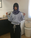 Nubin Stripe Knit Balaclava Hat