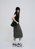 Vintage washing Bermuda cargo pants