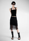 Bello See-Through Midi Skirt