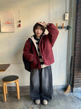 Corelli Button Stripe Hood Knit