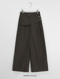 Paylin Layered Wrap Skirt Wide Pants