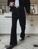 Winter Velvet Flare Pants