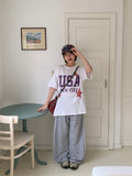 Comim Lace Track Wide Pants