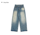 Balk Damage Detail Washing Denim Pants