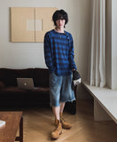 Luffy cut bermuda denim pants