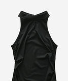 Glam Halter Shirring Top