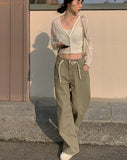 Lizu Delicate V-Neck Crop Cardigan