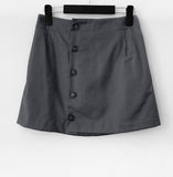 Enper button wrap miniskirt