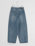 Hiphu Studded Denim Wide Pants