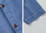 Cool Summer Stripe Pigment Short Sleeve Shirt