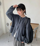 Resendy Pocket Button Cotton Cardigan