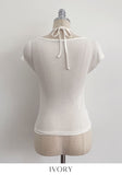Soel Halterneck Layered Cap Sleeve T-shirt