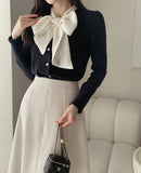Tinua Tie Ribbon Knit Cardigan