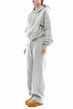 Soft set crop hoodie zip-up