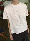 [BAONHAUS] Kinnei Cooling Semi-Crop Short Sleeve Tee