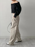 Stopper Cotton Balloon Wide Pants