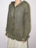 NET DAMAGE HOOD ZIP-UP