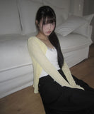 Andor Slim See-through Knit Cardigan