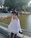 Luko Cable V Crop Cardigan