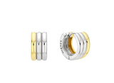 Triple Silver (C) Round Earrings M